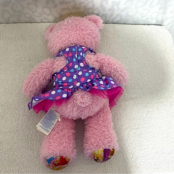 Build-A-Bear Disney Princess Sparkly Pink Bear Crown Plush 16”  Tutu Dress EUC - Picture 6 of 10